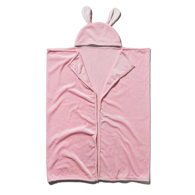 Animal Hoody Throw Pink Bunny