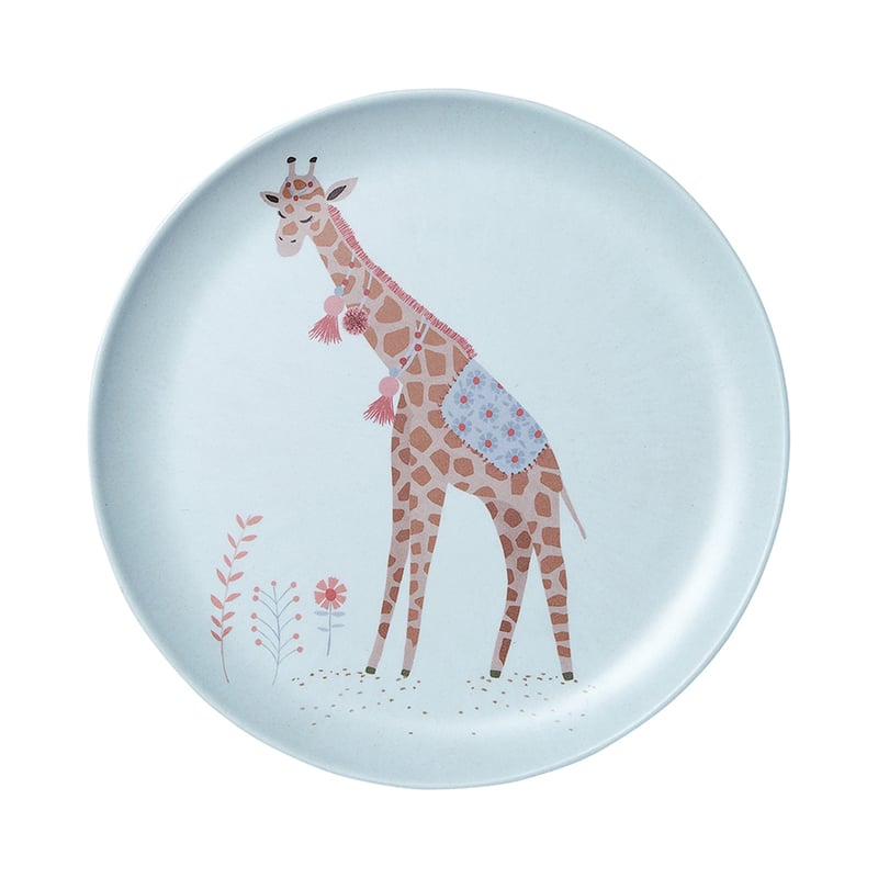 Moroccan Safari Blue Bamboo Meal Time 3 Piece Set 