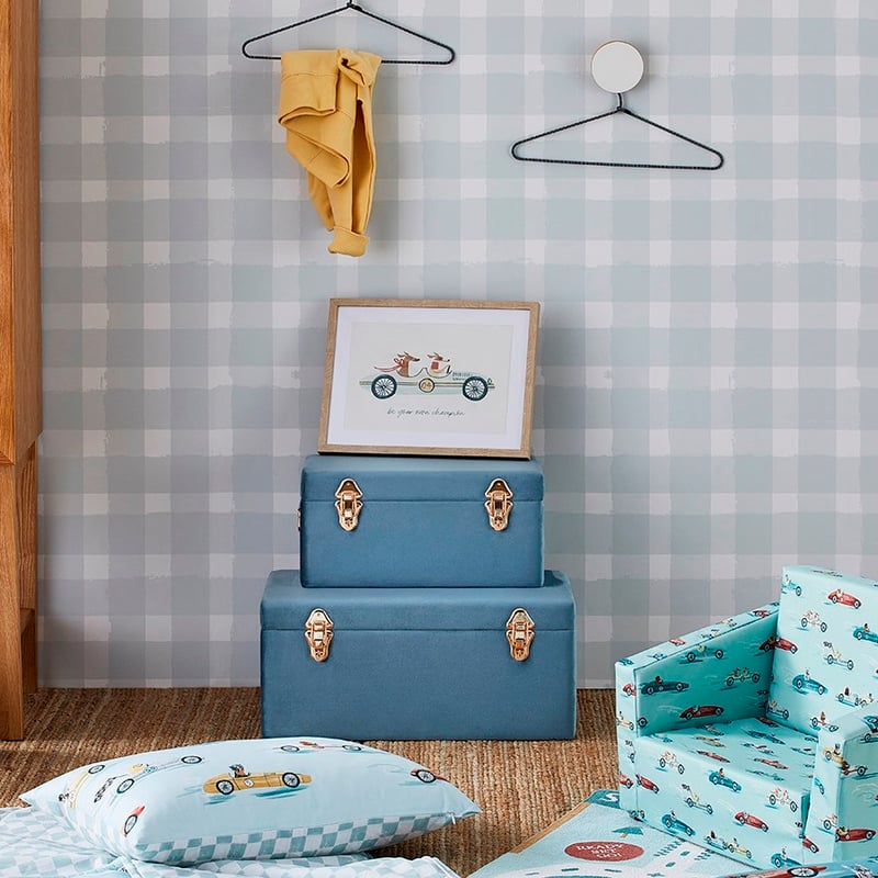 Heirloom Blue Storage Trunk 