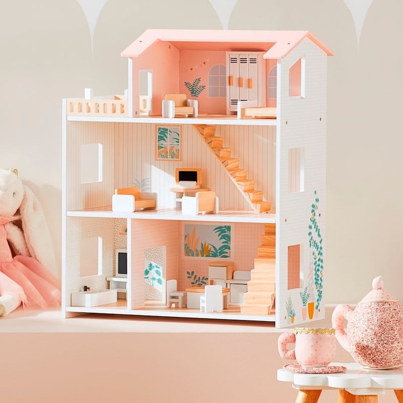 Timber Doll House and Furniture Play Collection