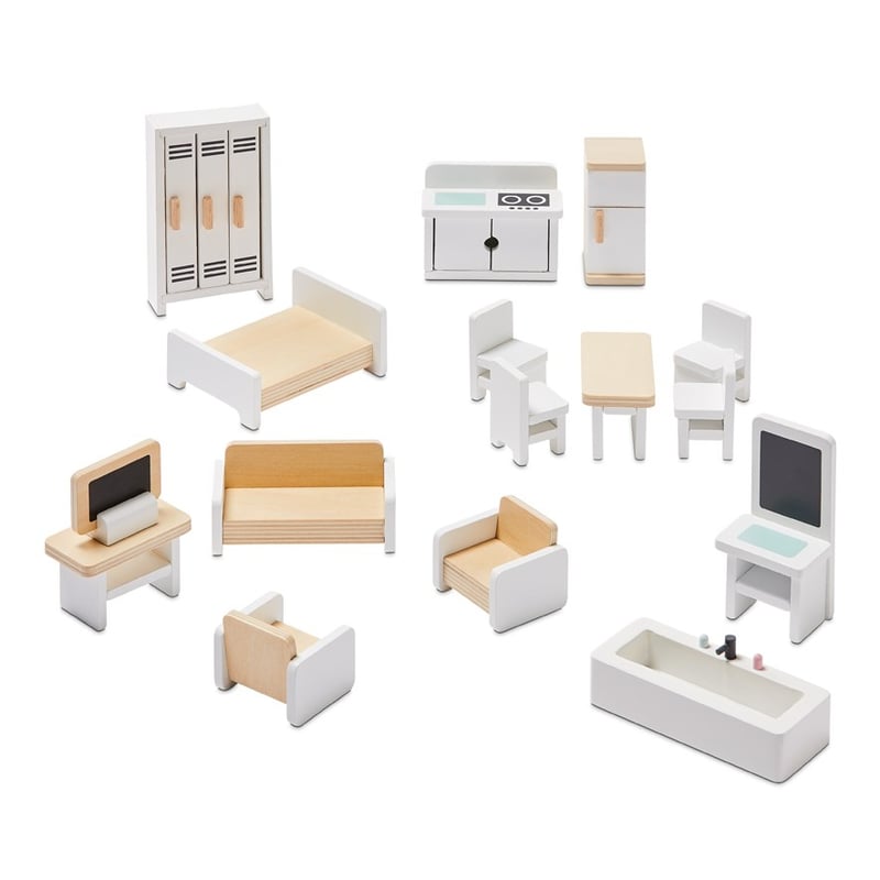 Timber Doll House and Furniture Play Collection