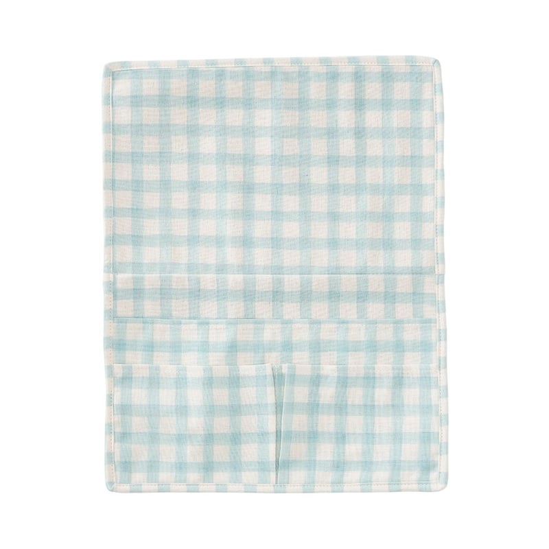 Bedside Blue Gingham Tidy