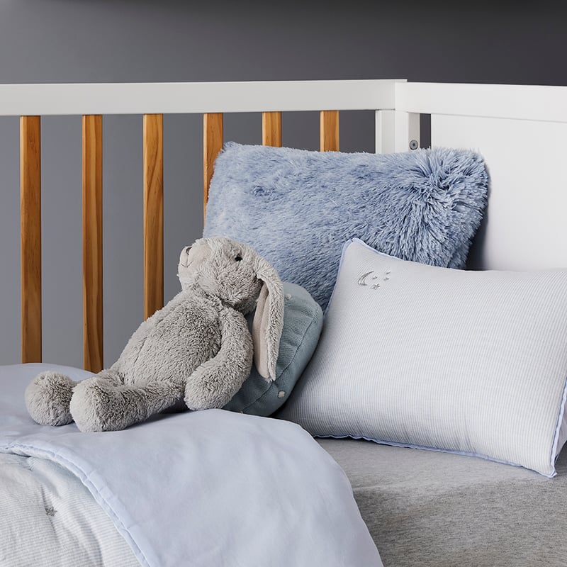 Little Dreamer Cot Coverlet Set Blue 