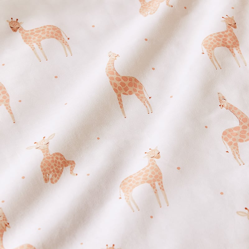 Baby Animal Cotton Giraffe Cot Quilt Cover Set