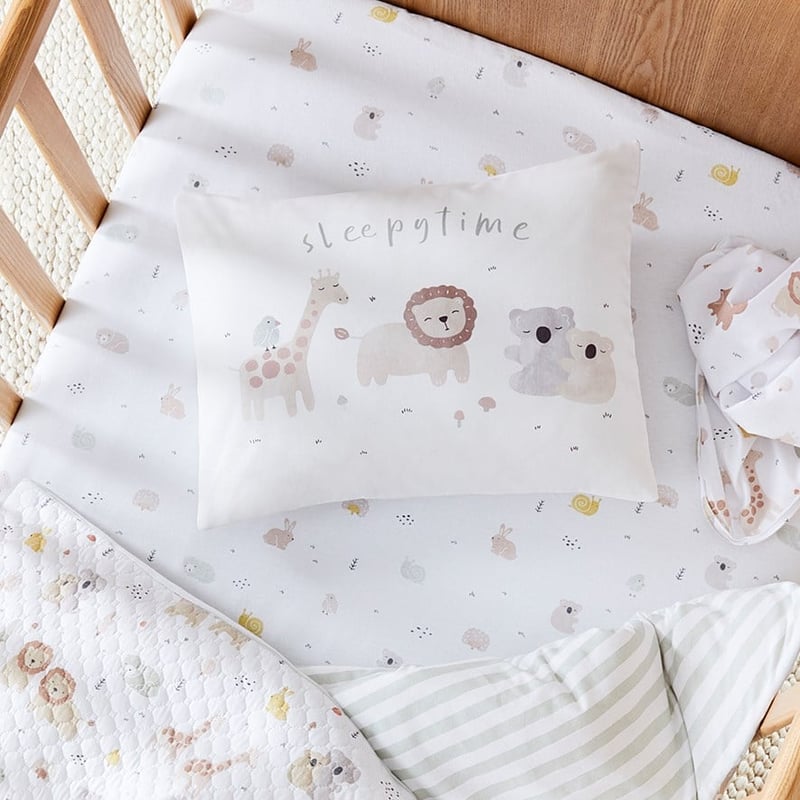 Decorative Little Buddies Cot Pillowcase