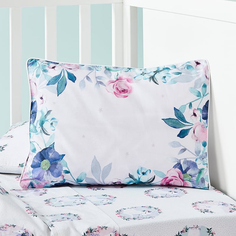 Unicorn Blossom Cot Quilt Cover Set