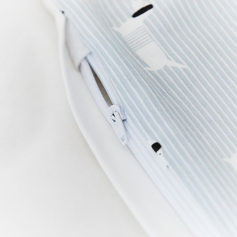 Sausage Dog Powder Blue Cot Quilt Cover Set