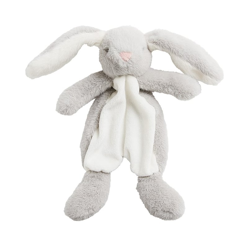 Plush Grey Bunny Baby Comforter