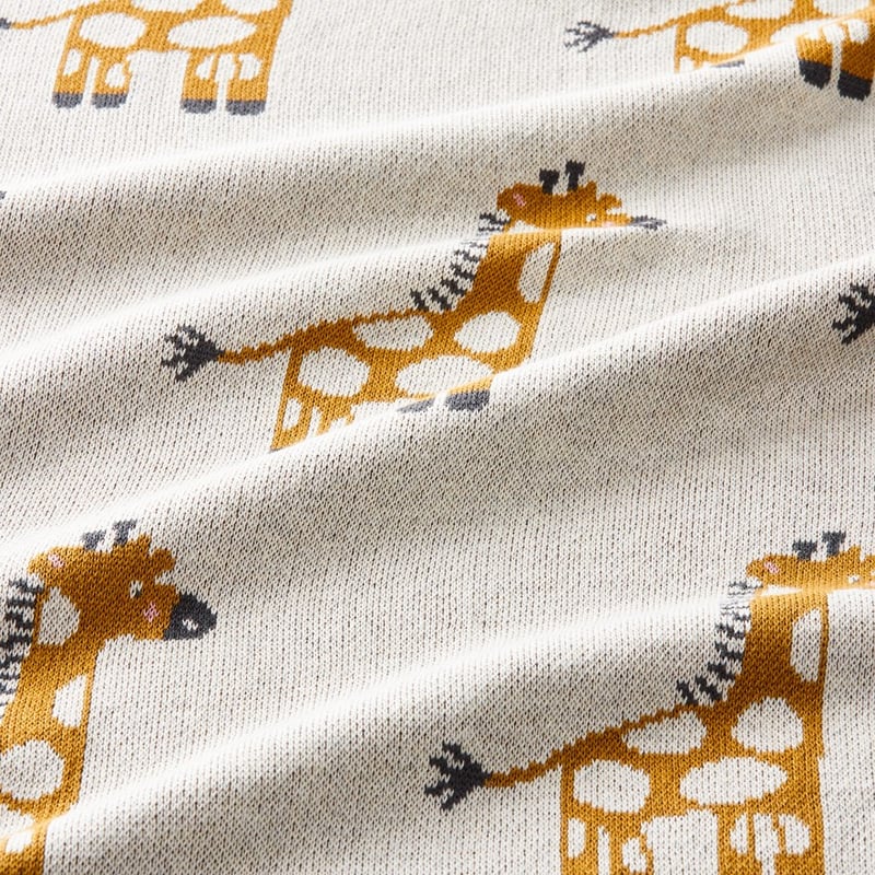 Jungle Organic Cotton Giraffe Baby Blanket