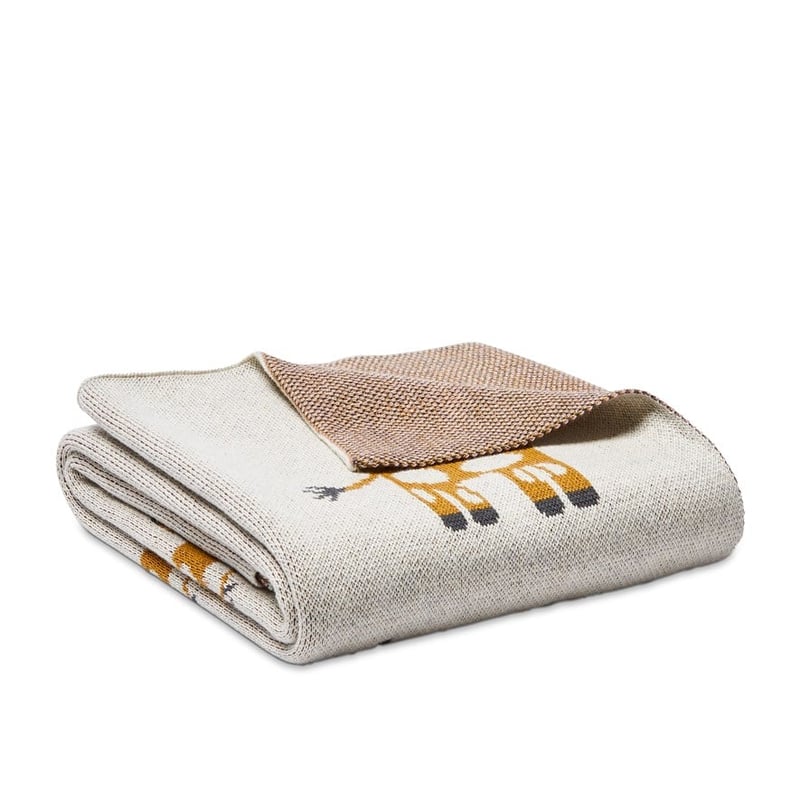 Jungle Organic Cotton Giraffe Baby Blanket