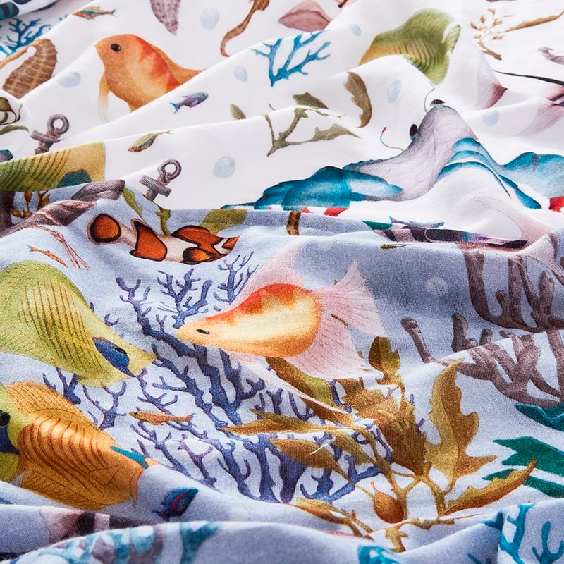 Fleur Harris Treasure Reef Organic Cotton Muslin Swaddle 2 Pack