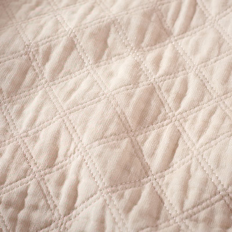 August Linen Cotton Quilted Cot Quilt Cover Set
