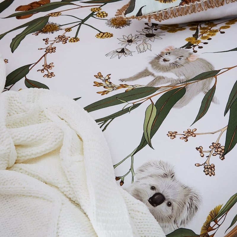 Gumnut Gully Fitted Sheet Multi Fitted Sheet 2 Pack