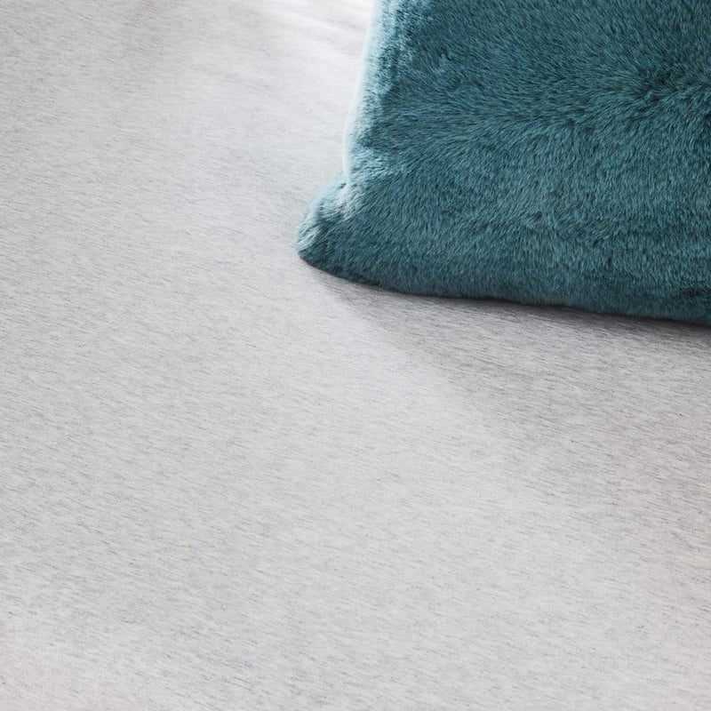 Cotton Jersey Marle Grey Fitted Sheet Set 2 Pack