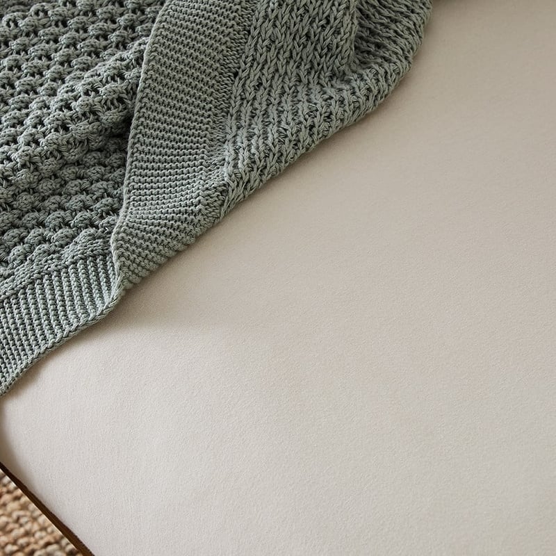 Cotton Jersey Baby Fitted Natural Sheet Set 2 Pack