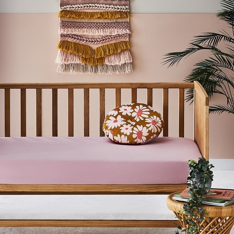 Cotton Jersey Violet Pink Fitted Sheet Set 2 Pack