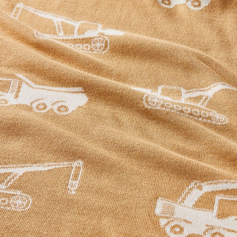 Novelty Wheat Transport Organic Cotton Baby Blanket