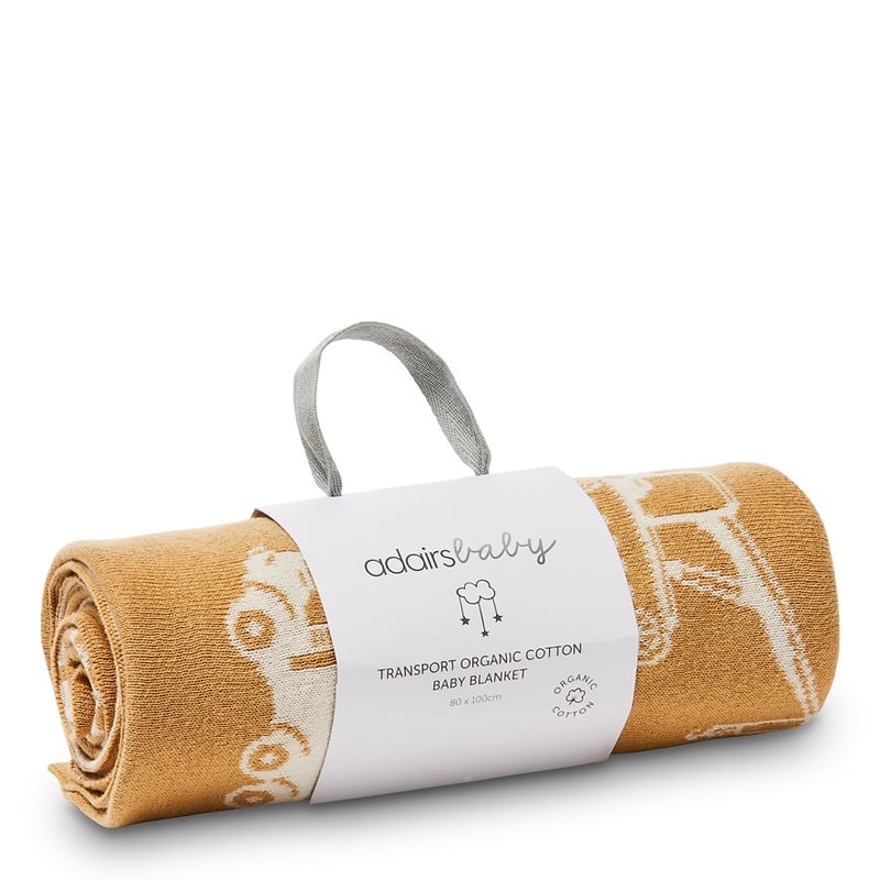 Novelty Wheat Transport Organic Cotton Baby Blanket