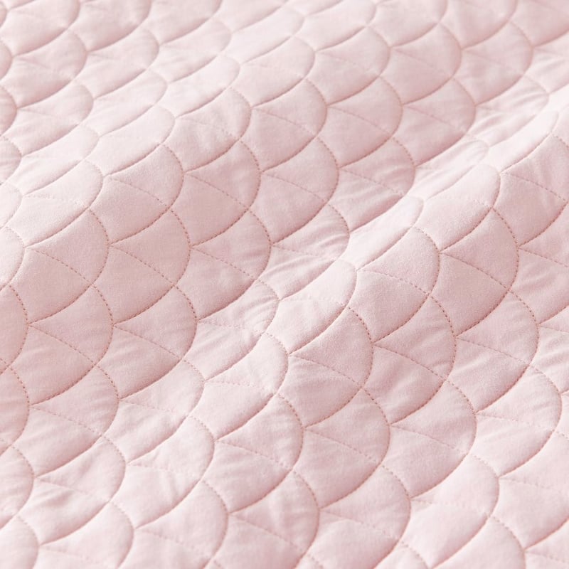 Frankie Jersey Quilted Violet Pink Cot Quilt Cover Set
