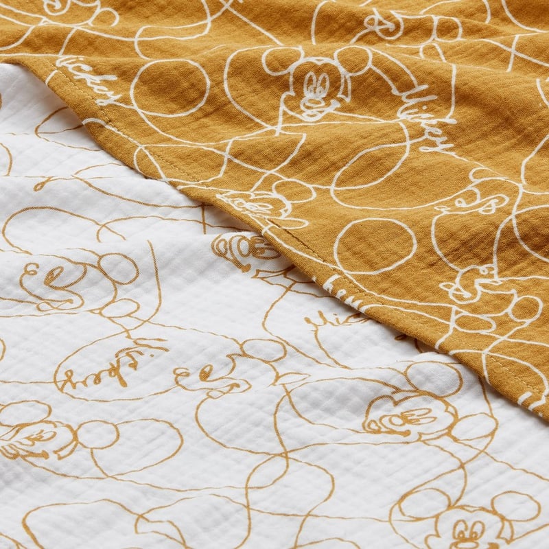 Disney Mustard Mickey Swaddles
