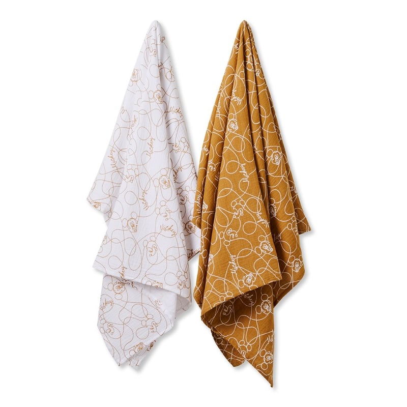 Disney Mustard Mickey Swaddles