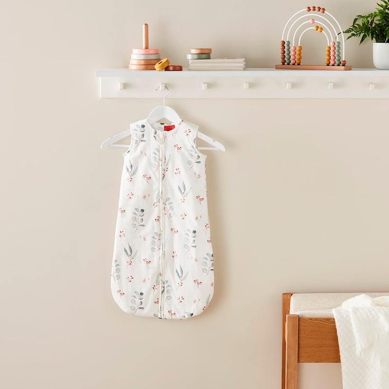 Baby Native Leaves Cotton Jersey Sleeping Bag