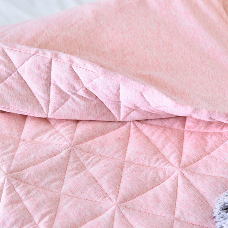 Harvie Jersey Cot Quilt Cover Set Pink