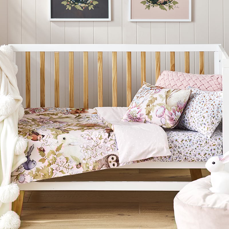 Fleur Harris Woodland Multi Cot Quilt Cover Set
