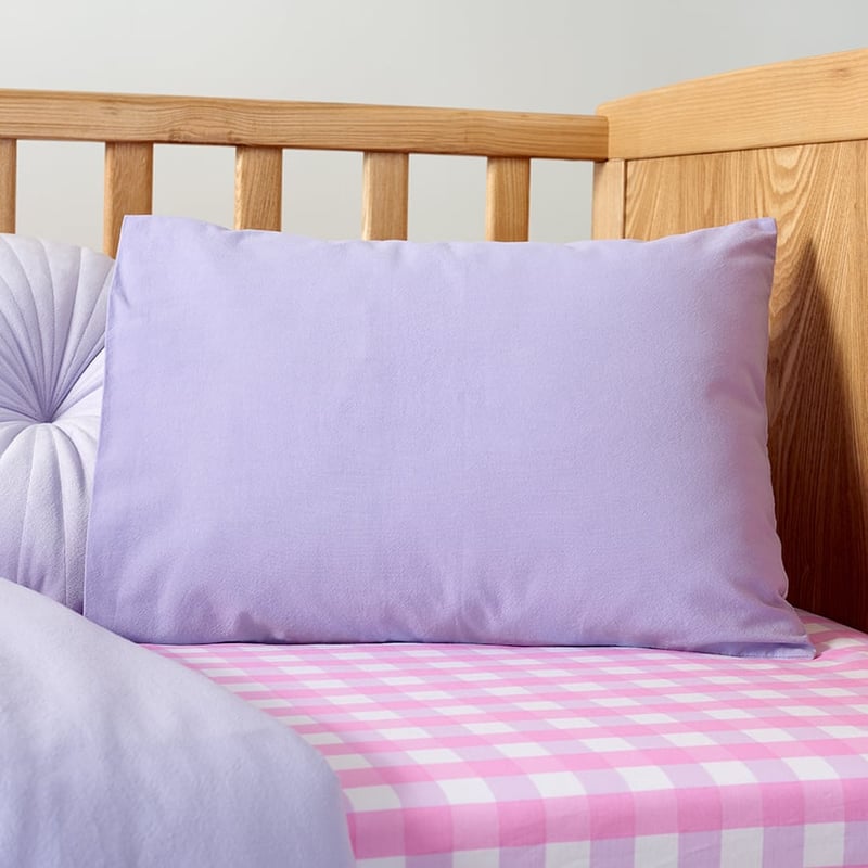 Stonewashed Cotton Lilac Cot Duvet Cover Set