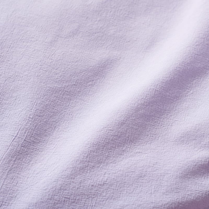 Stonewashed Cotton Lilac Cot Duvet Cover Set