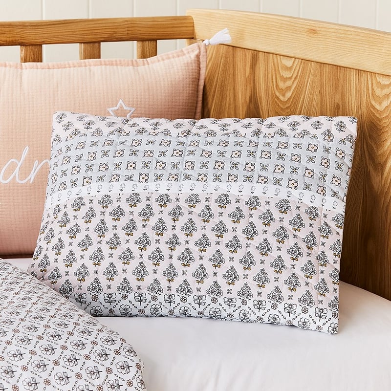 Clementine Quilted Pink Cot Quilt Cover Set