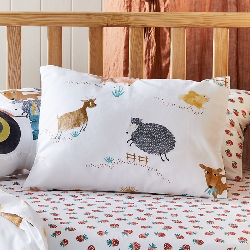 Farm Yard Organic Cotton Cot Quilt Cover Set