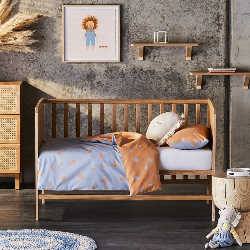 Mark Tuckey Polka Clay Organic Quilt Cover Set