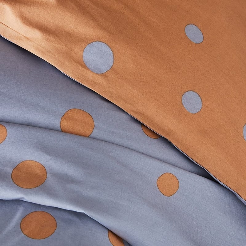Mark Tuckey Polka Clay Organic Quilt Cover Set
