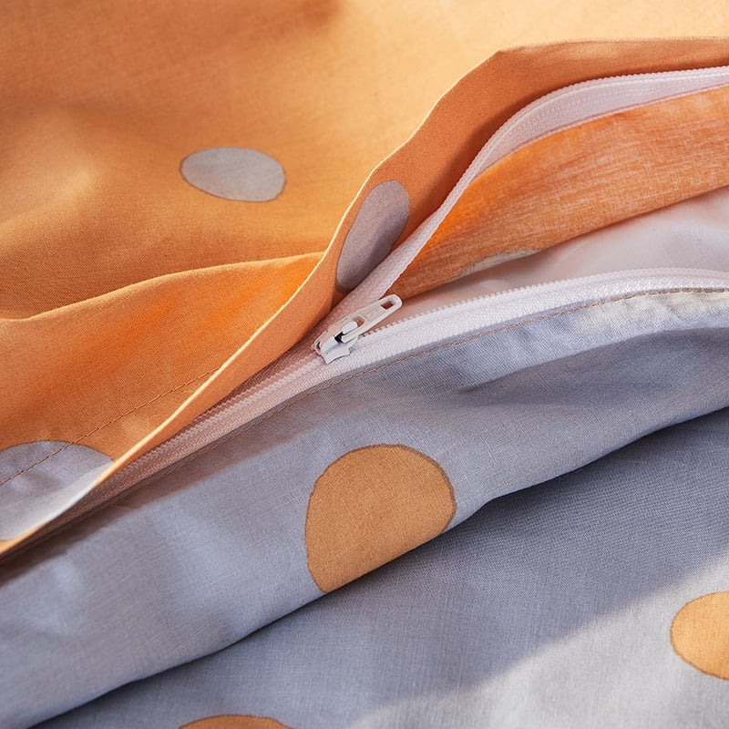 Mark Tuckey Polka Clay Organic Quilt Cover Set