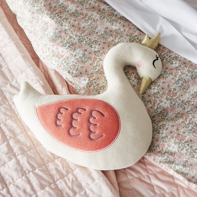 Swan Princess Soft Pink Knitted Toy