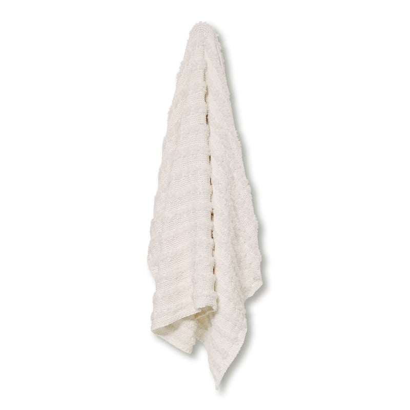 Coco Chenille Cream Throw 
