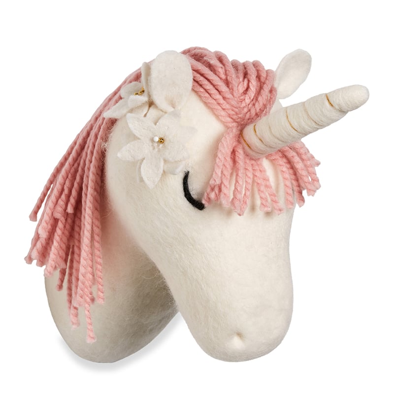 Animal Wall Hanging White Unicorn