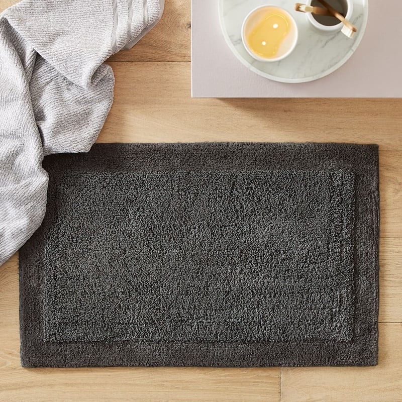 Nicola Coal Combed Cotton Bath Mat Range