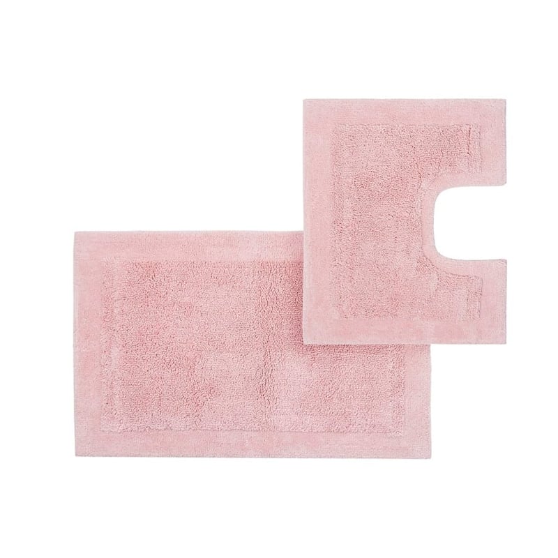 Nicola Dusty Pink Combed Cotton Bath Mat Range