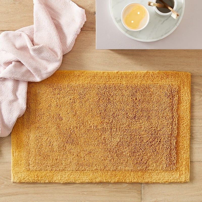 Nicola Mustard Combed Cotton Bath Mat Range