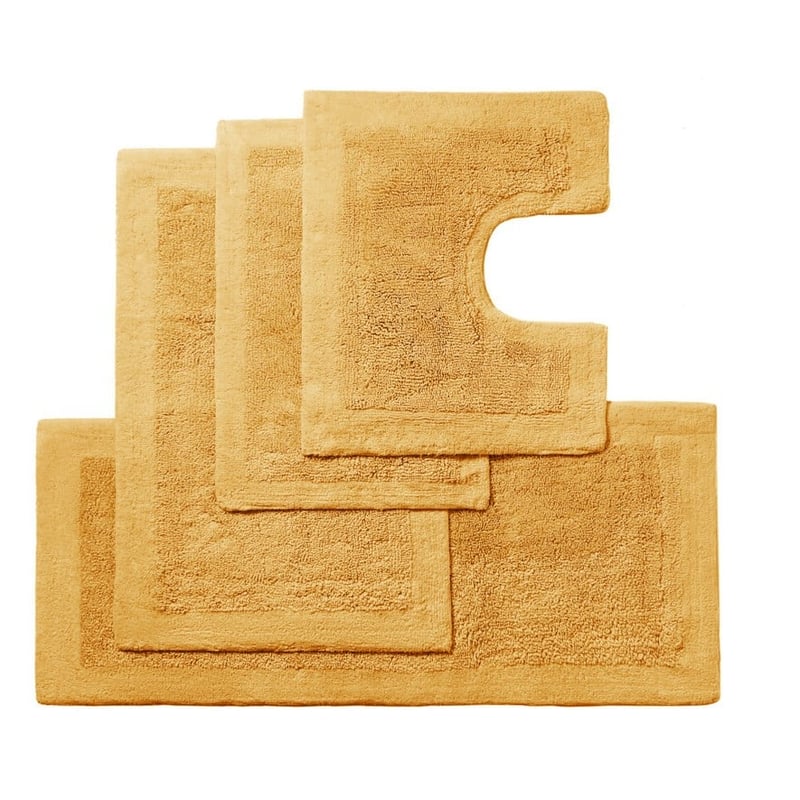 Nicola Mustard Combed Cotton Bath Mat Range
