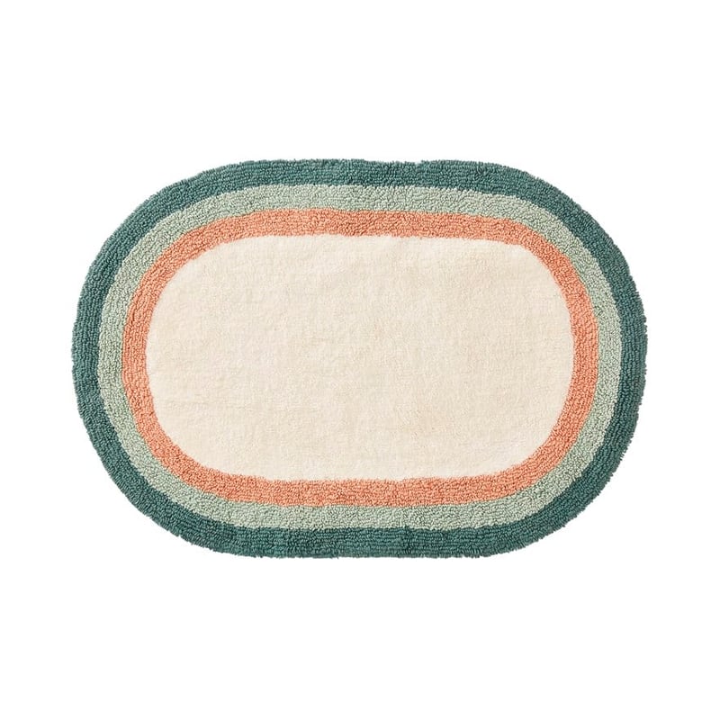 Eden Green Multi Oval Bath Mat