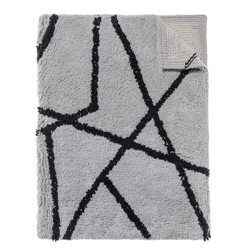 Linear Bath Mat Fragment Moonrock & Black