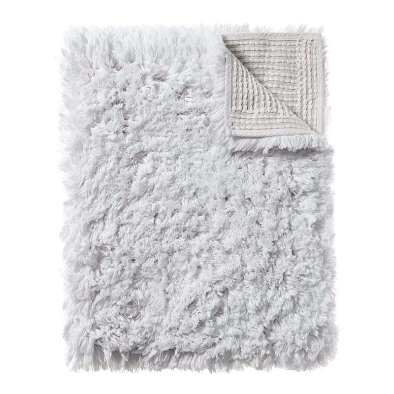 Shaggy Bath Mat White 