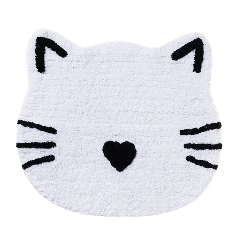 Text Bath Mat Meow