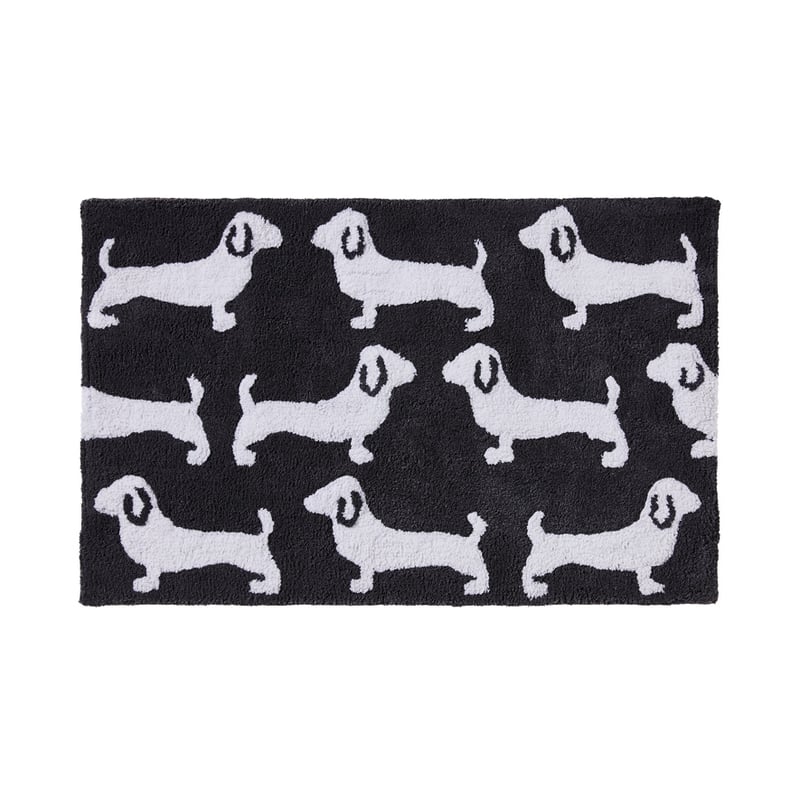 Mini Dachshund Coal Bath Mat