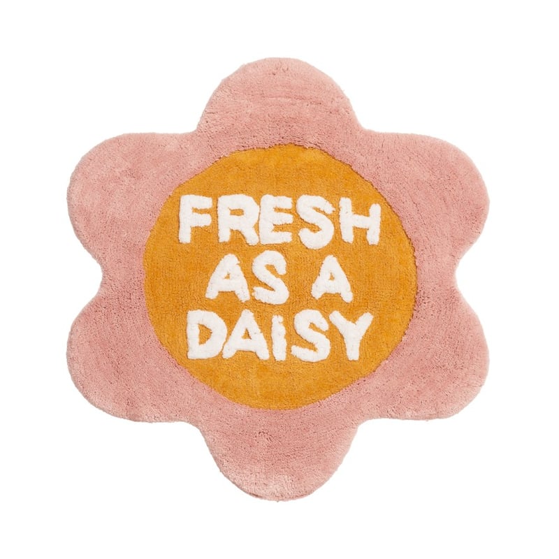 Fresh as a Daisy Primrose & Mustard Circle Bath Mat