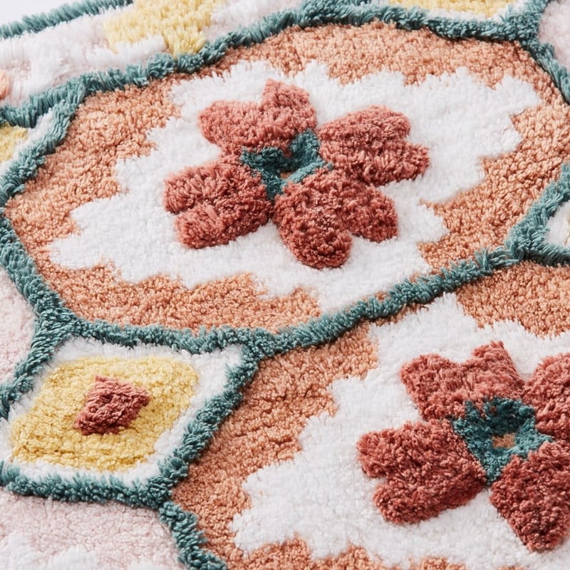 Dahlia Pink Multi Bath Runner