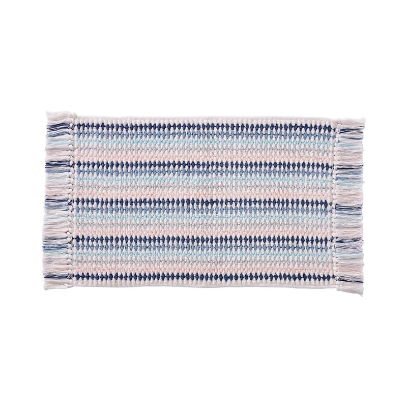 European Kadikoy Blue Multi Bath Mat